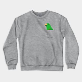 Eclectus Male Parrot In Your Front Pocket Crewneck Sweatshirt